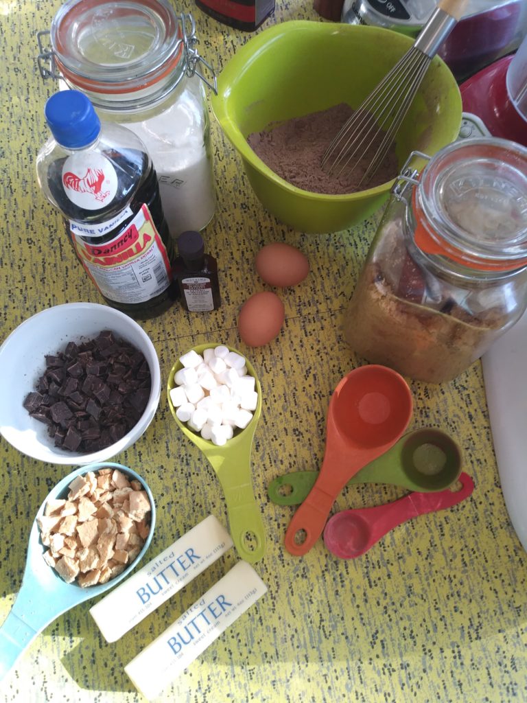 Dark Chocolate S'mores Cookies with Smoked Sea Salt