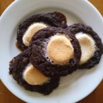 Dark Chocolate S'mores Cookies with Smoked Sea Salt