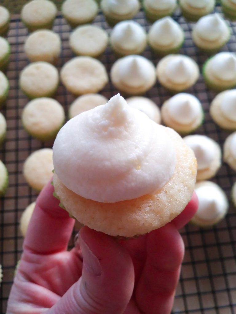 Mini Lemon Cupcakes with Lemon Mascarpone Frosting