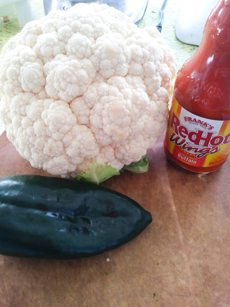Buffalo Cauliflower Tacos with Cilantro-Lime Crema