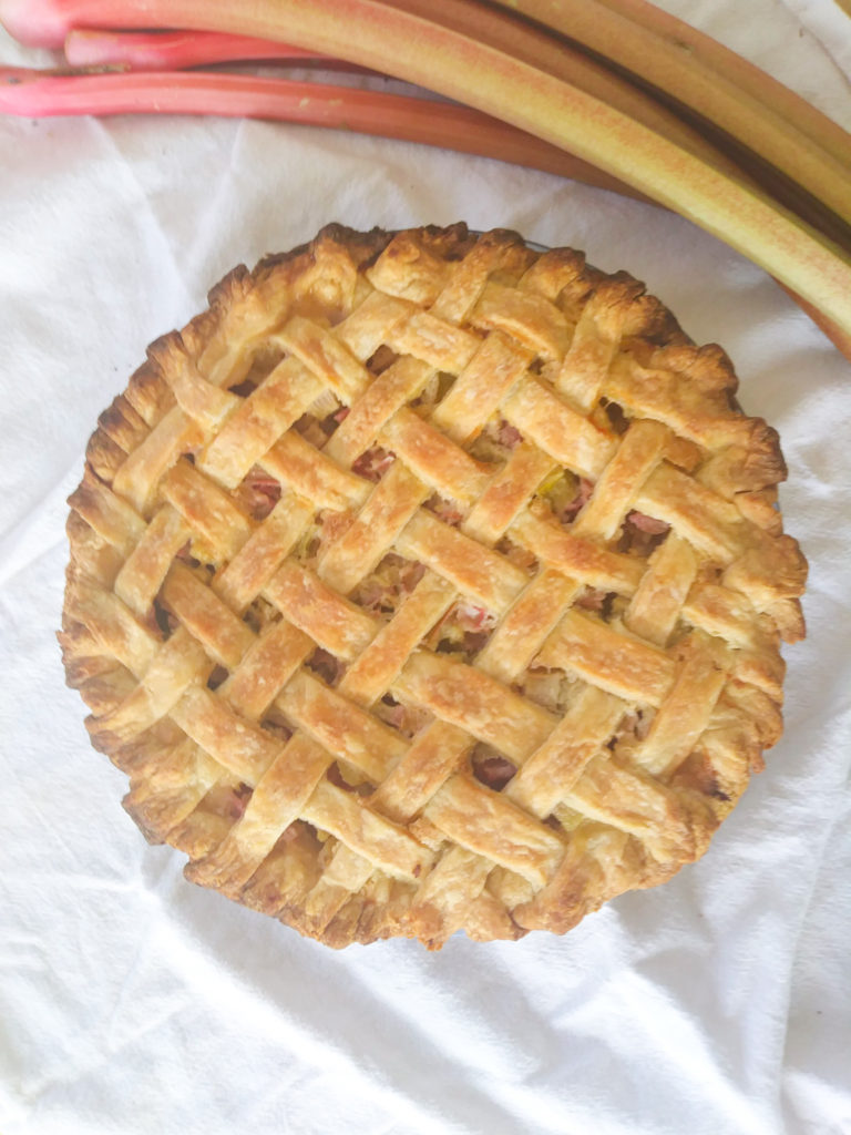 Rhubarb Custard Pie