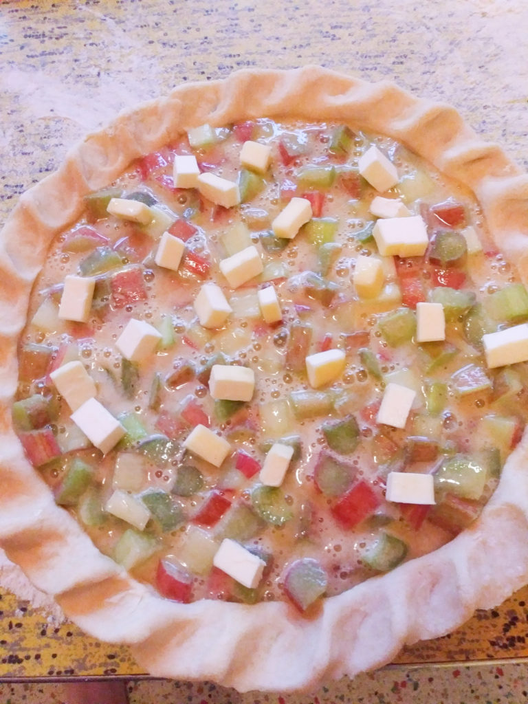 Rhubarb Custard Pie