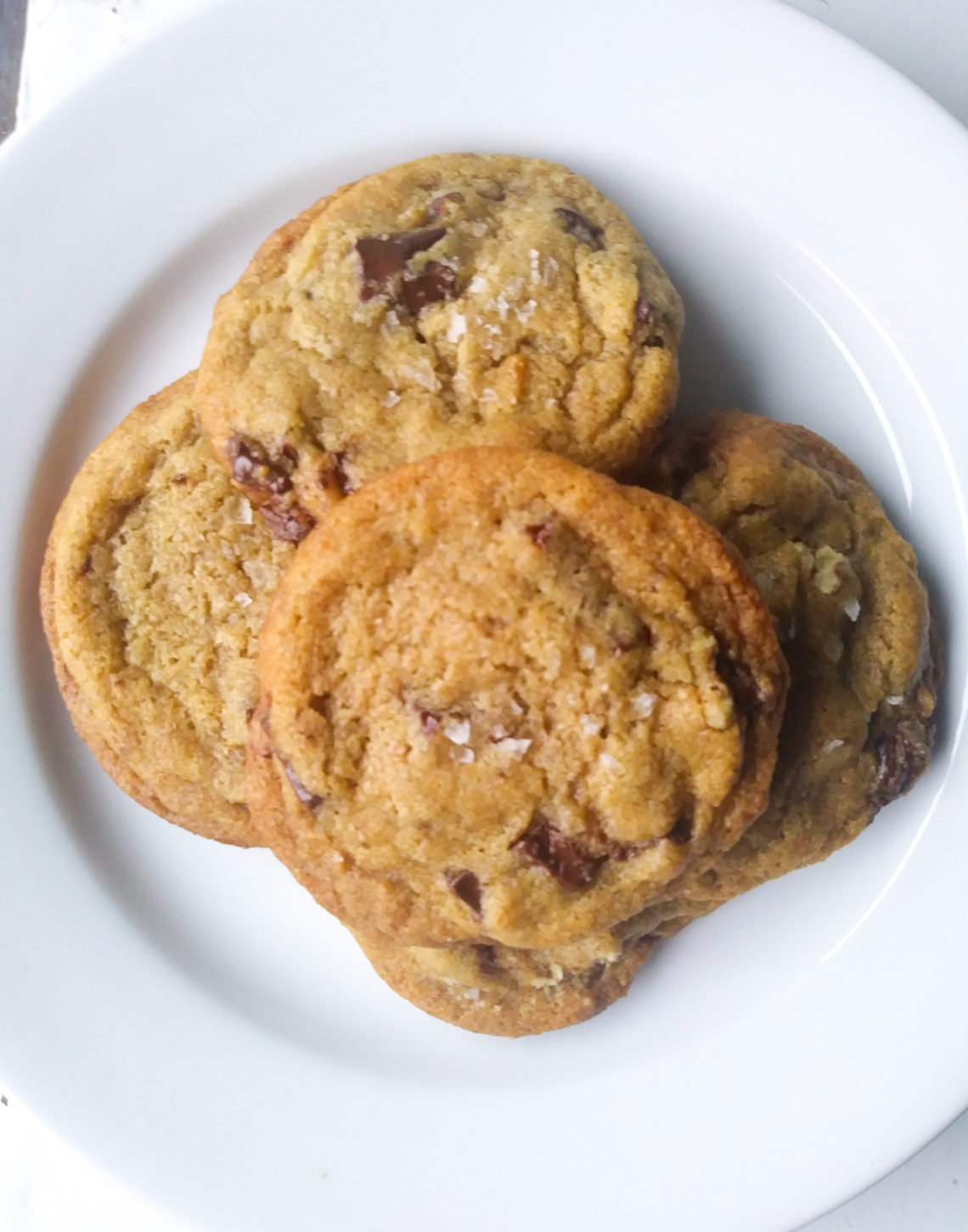 Browned Butter Bourbon Rye Chocolate Chip Cookies