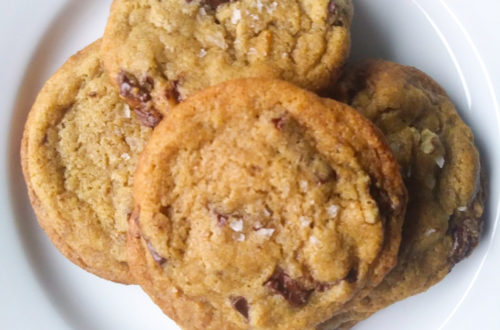 Browned Butter Bourbon Rye Chocolate Chip Cookies
