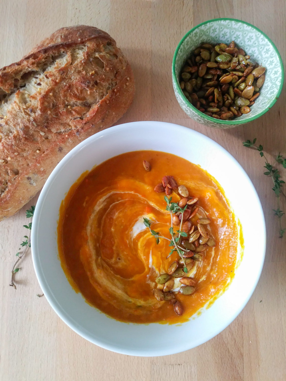 Roasted Kabocha Squash Soup