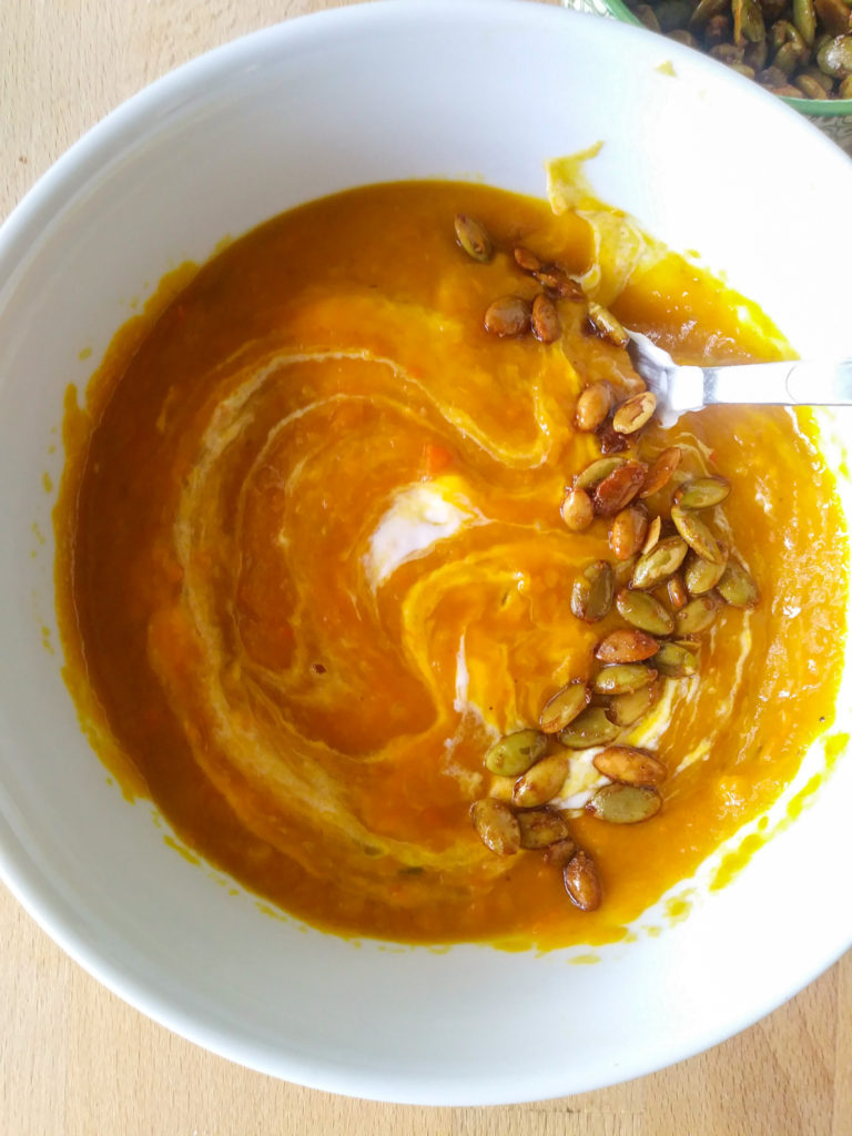 Roasted Kabocha Squash Soup