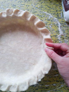 crimping your pie crust