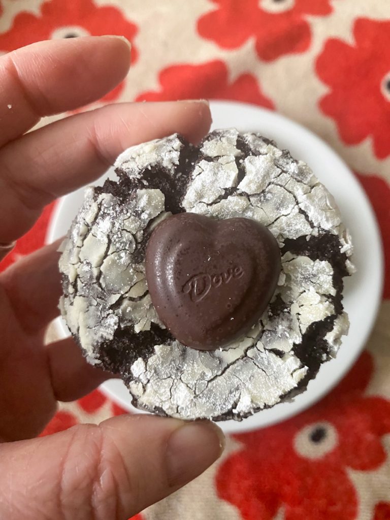 Chocolate Mint Snowball Cookies