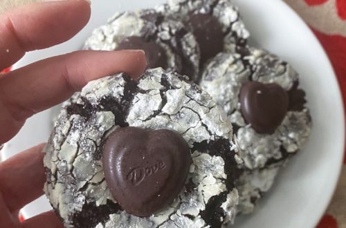 Chocolate Mint Snowball Cookies