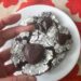 Chocolate Mint Snowball Cookies