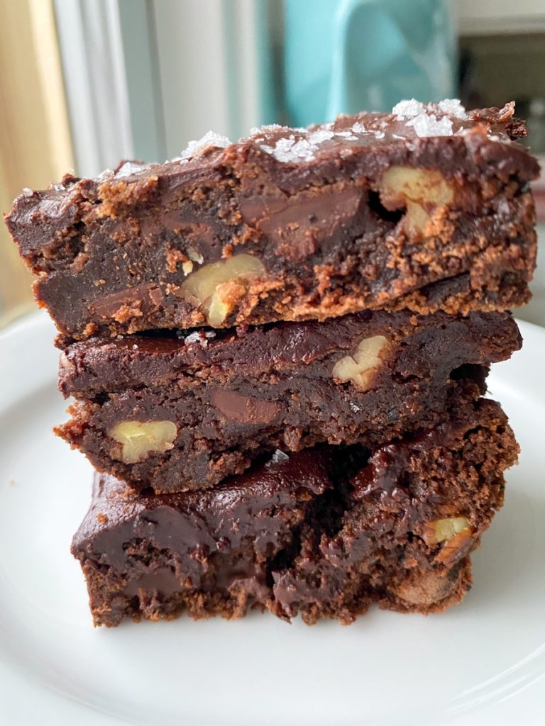 Espresso Brownies with Chocolate Glaze