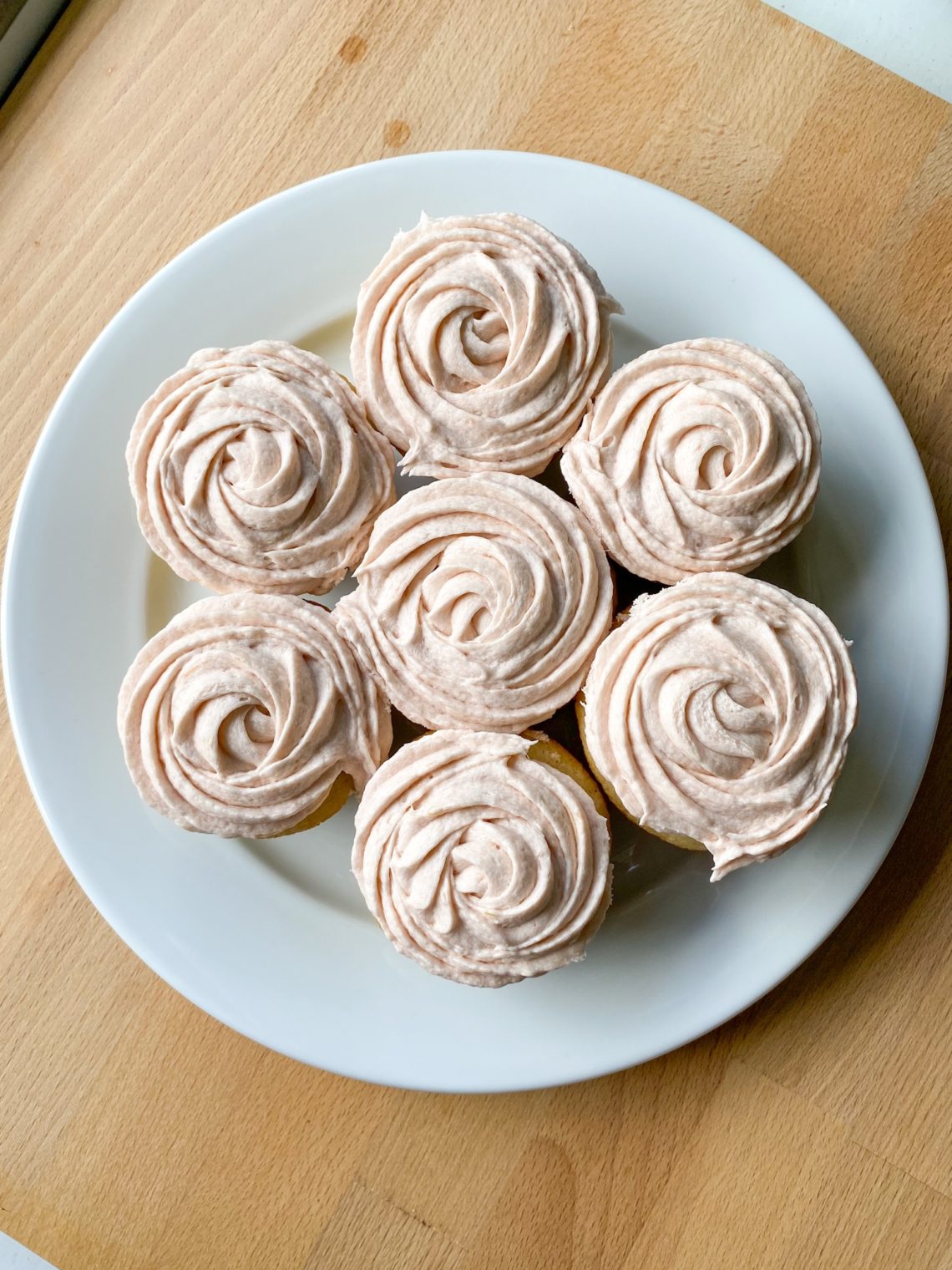 Ginger Rhubarb Cupcakes