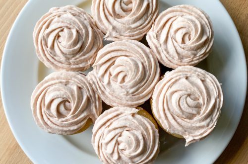 Ginger Rhubarb Cupcakes