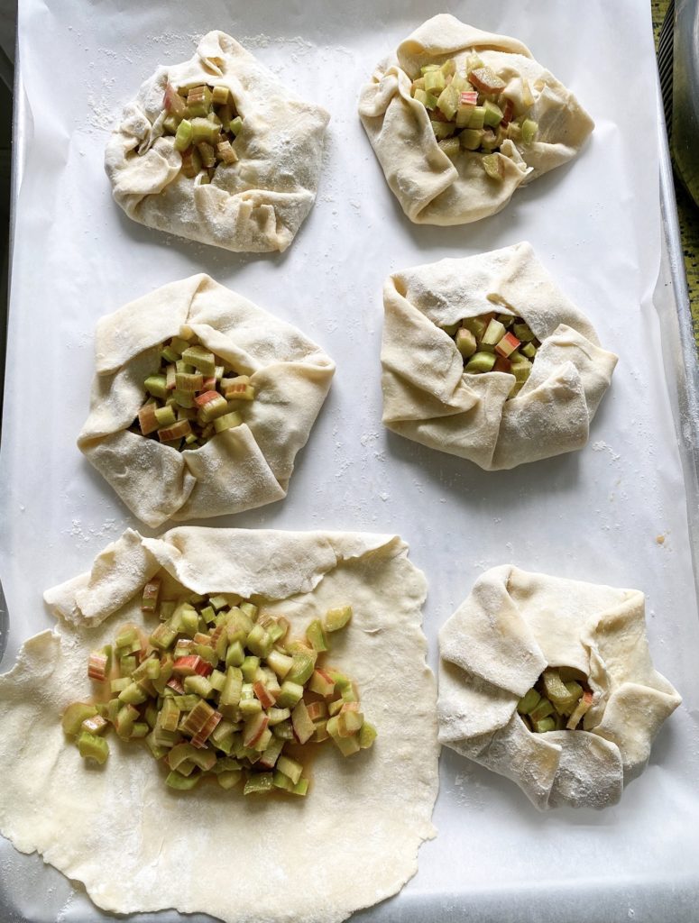 Mini Rhubarb Galettes