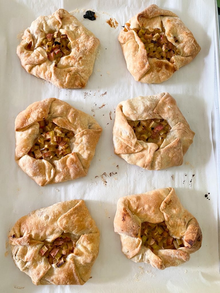 Mini Rhubarb Galettes