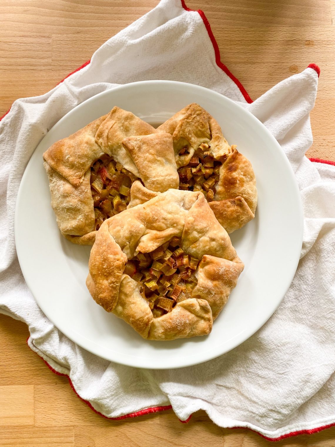 Mini Rhubarb Galettes