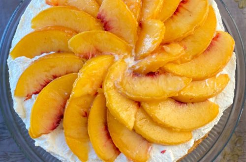 Peaches and Cream Cake