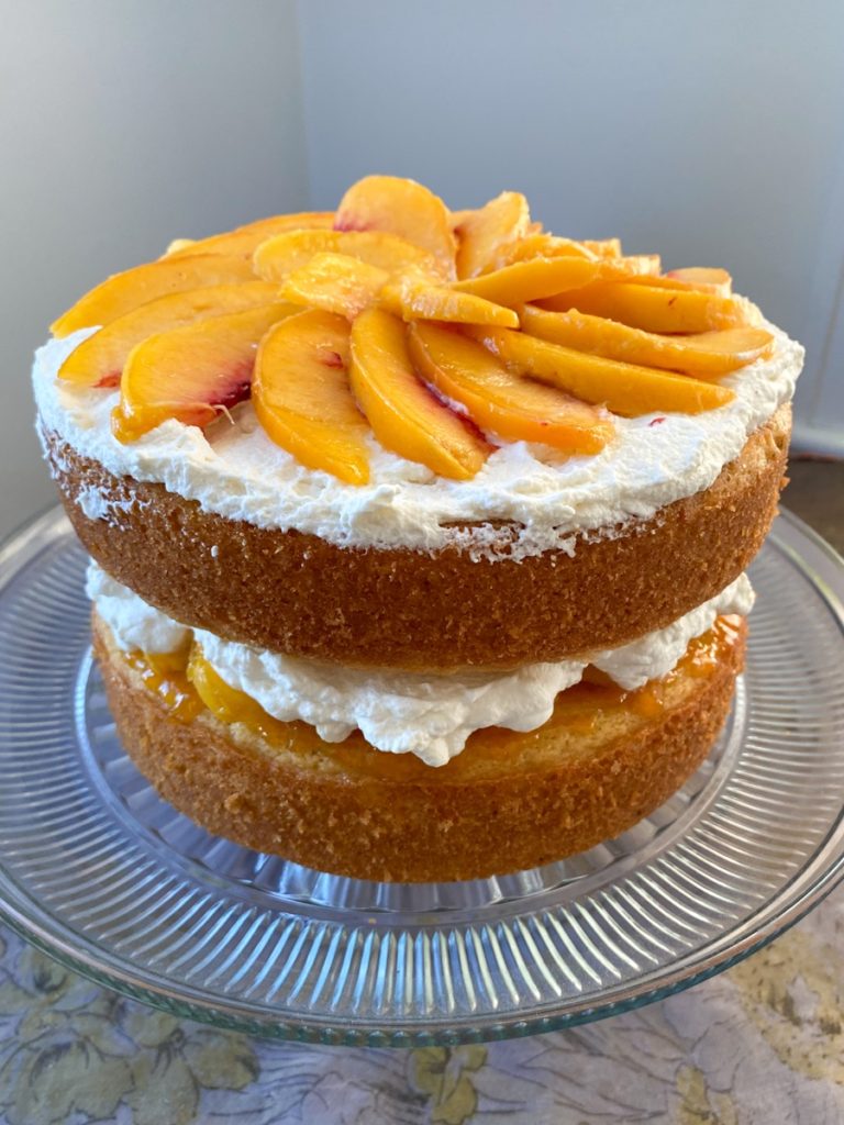 Peaches and Cream Cake