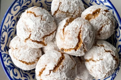Soft Gingerbread Amaretti Cookies