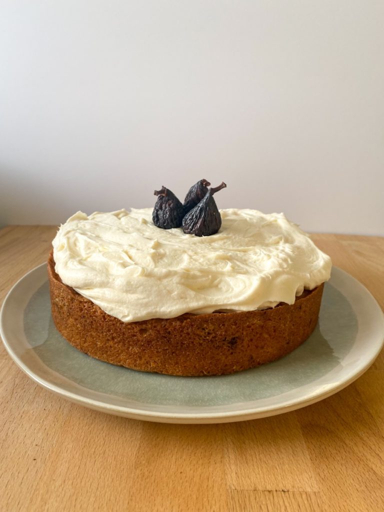 Fig Cake with Cream Cheese Frosting