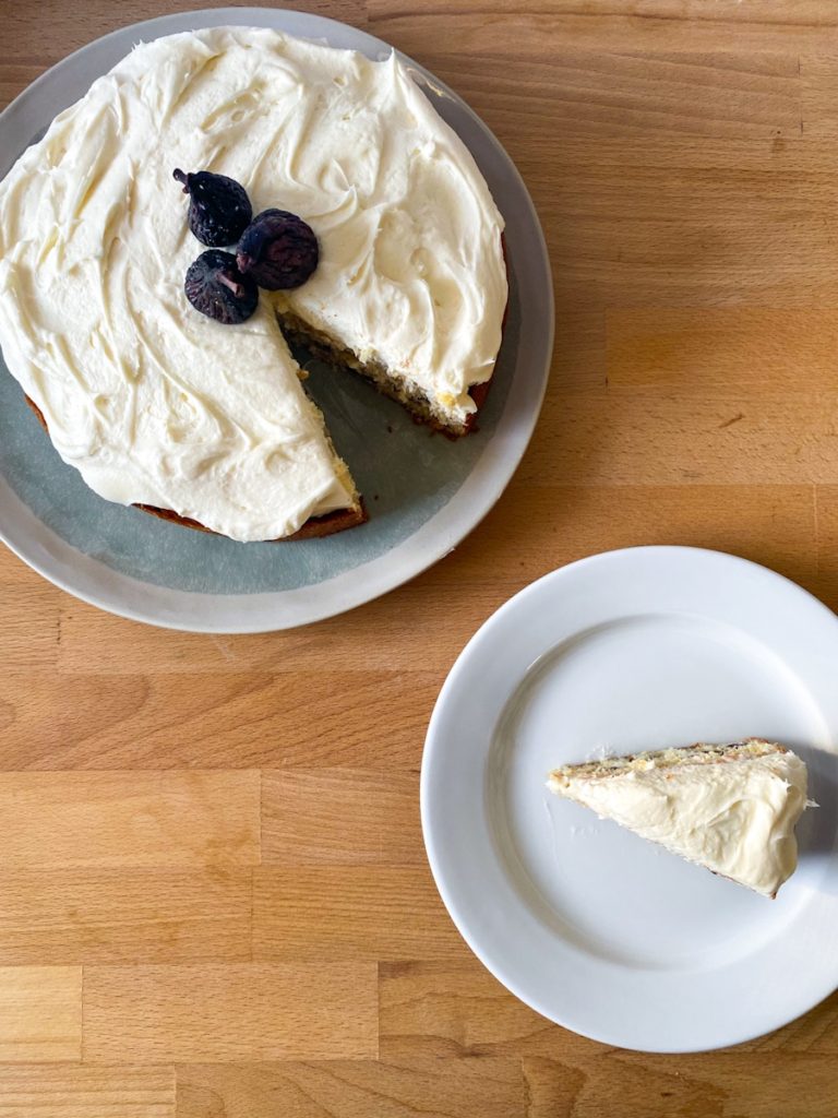 Fig Cake with Cream Cheese Frosting