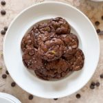 Olive Oil Pistachio Brownie Cookies