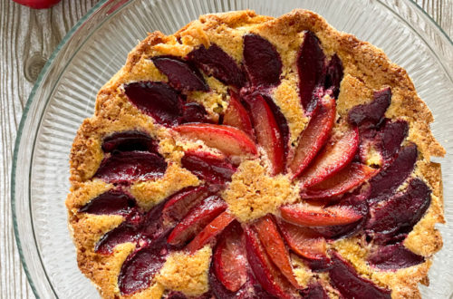 Sunken Plum Snack Cake - large