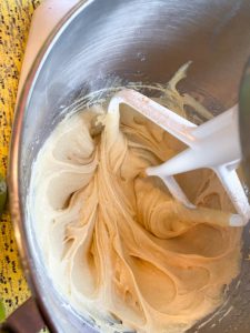 butter, sugars, and eggs