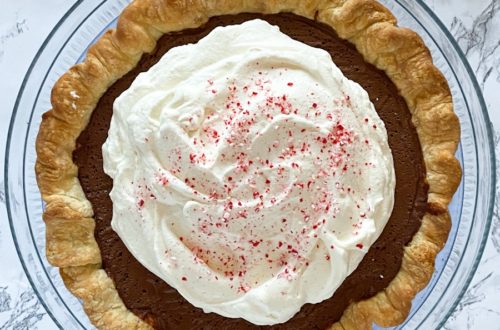 Chocolate Peppermint Cream Pie