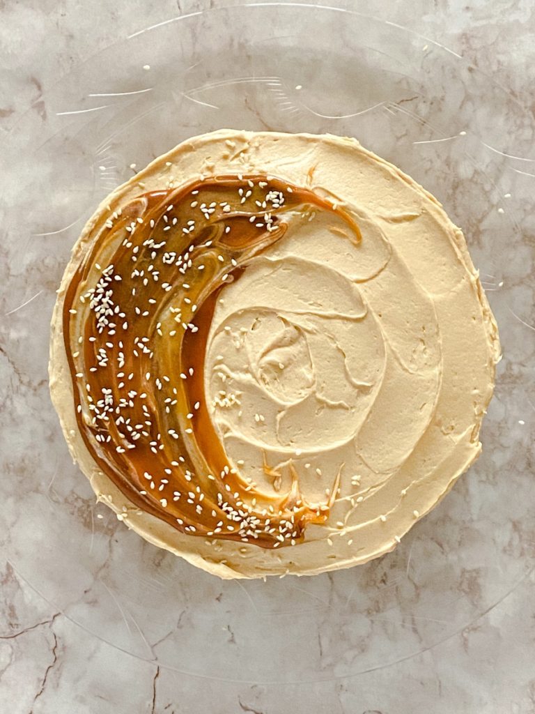 Dark Chocolate Salted Caramel Cake