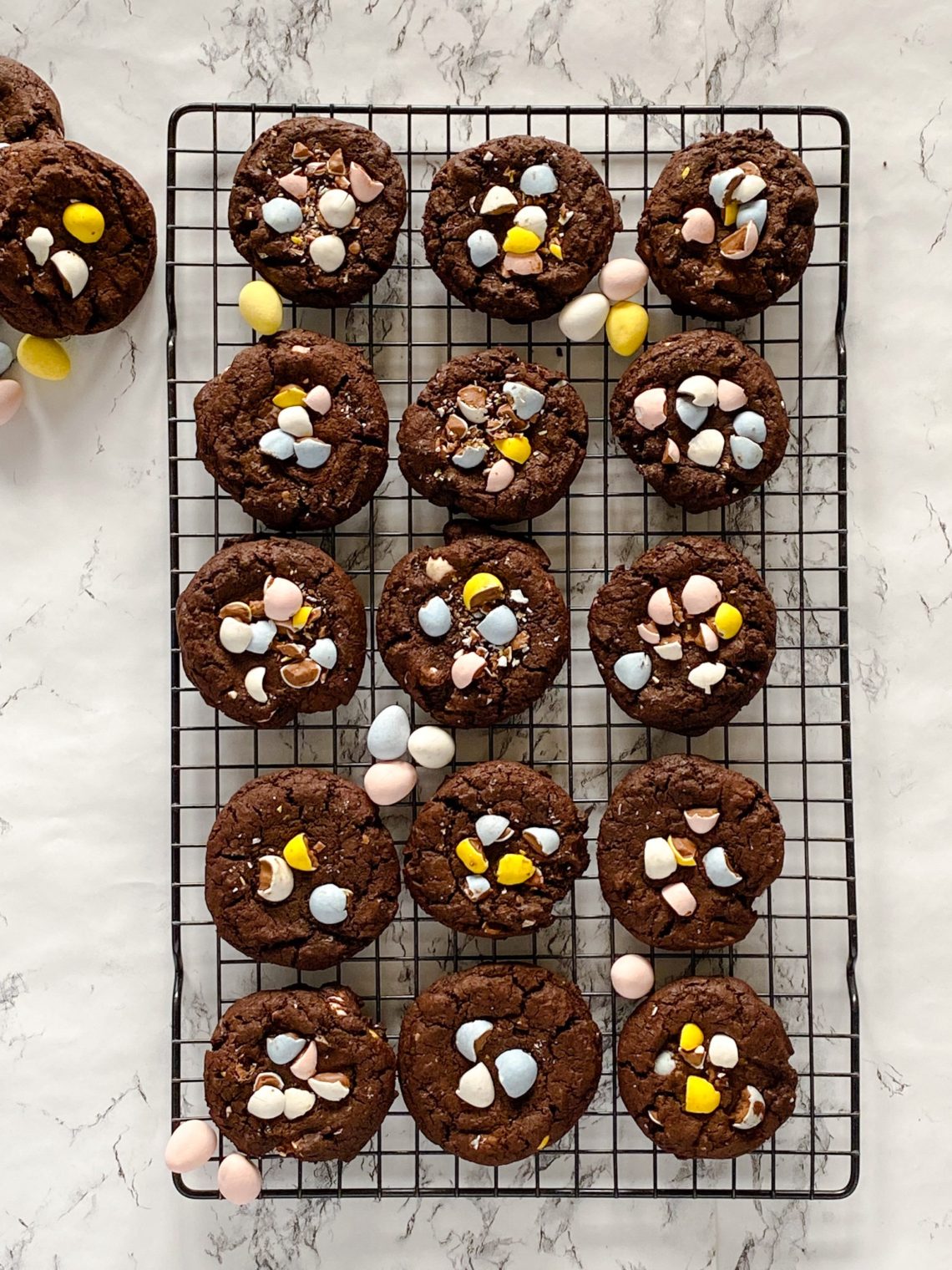 Chocolate Mini Egg Cookies