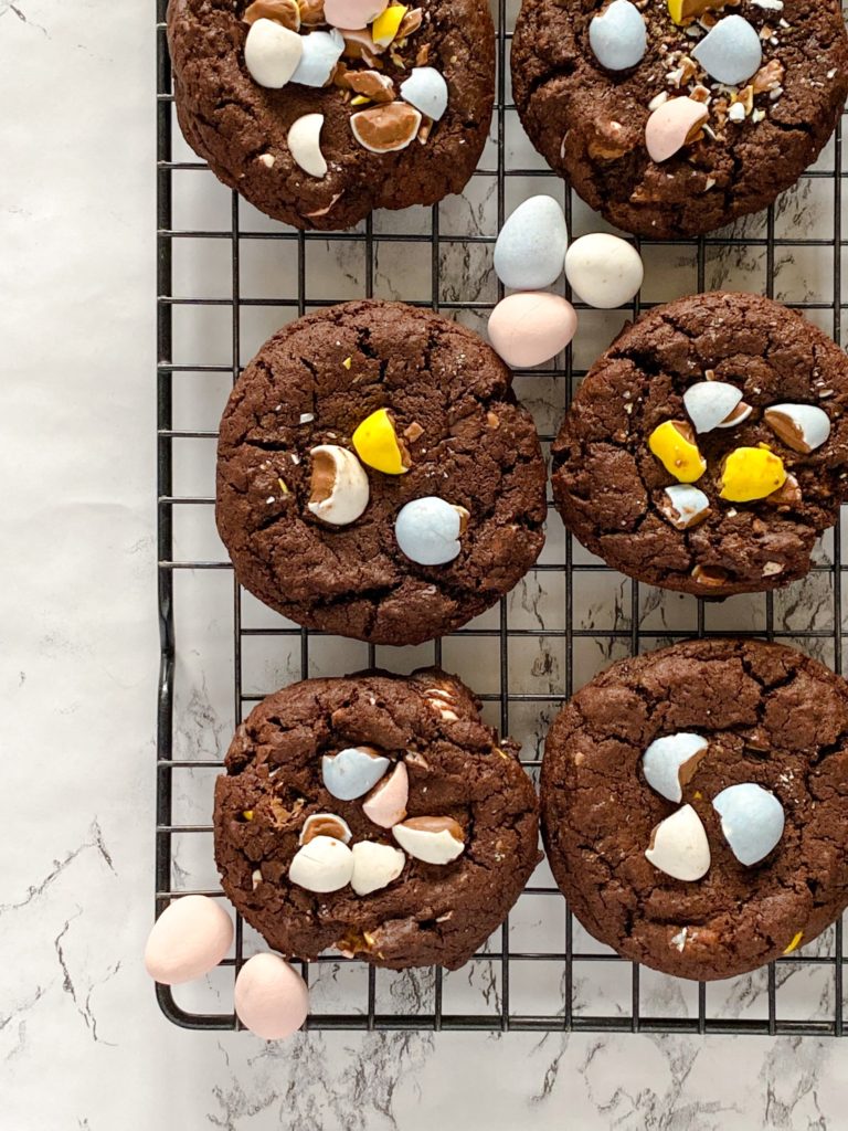 Chocolate Mini Egg Cookies