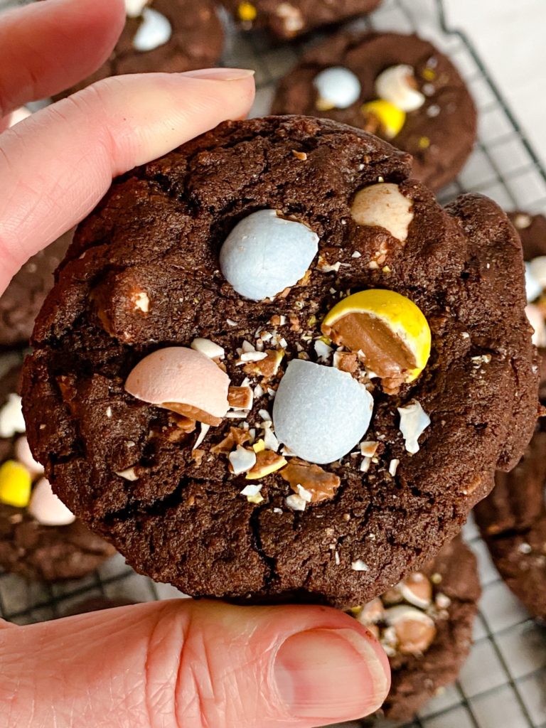 Chocolate Mini Egg Cookies