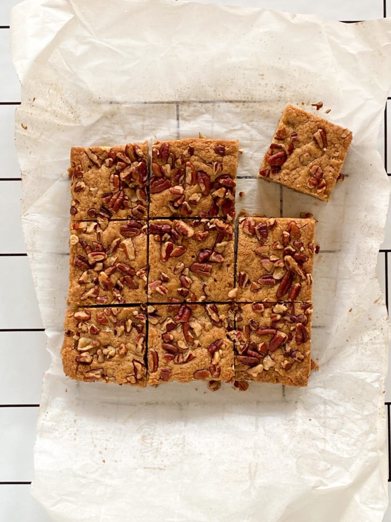 Maple Pecan Blondies