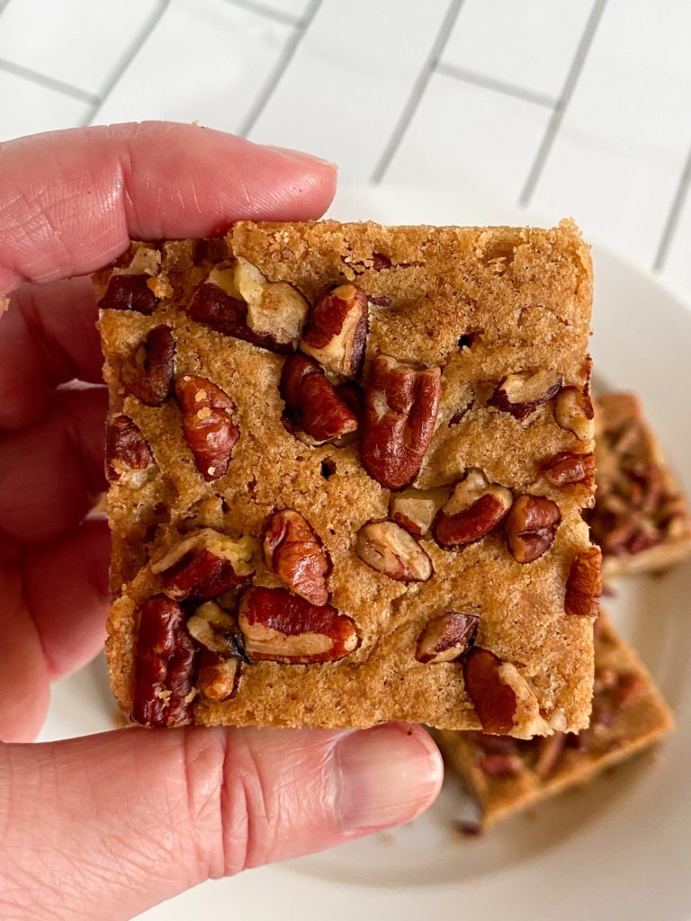 Maple Pecan Blondies