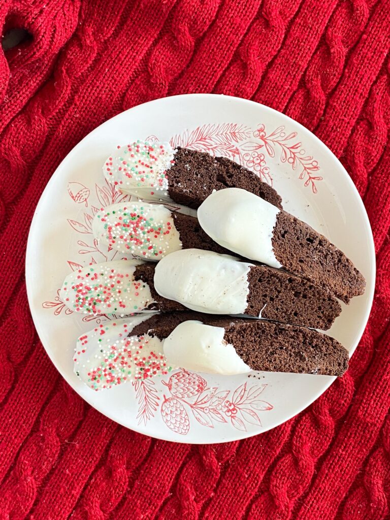 Chocolate Gingerbread Biscotti