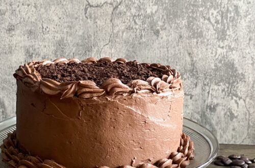 Double Chocolate Mocha Crunch Cake