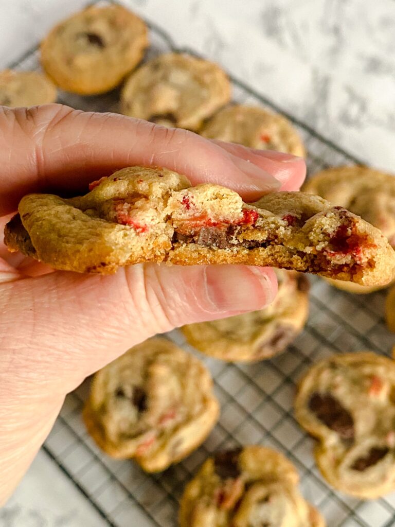Chocolate-Covered Strawberry Chocolate Chip Cookies