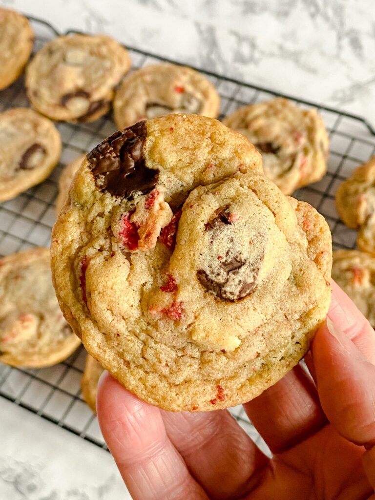 Chocolate-Covered Strawberry Chocolate Chip Cookies