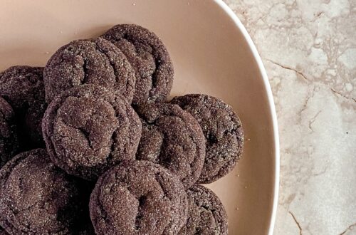 Spiced Chocolate Crinkle Cookies