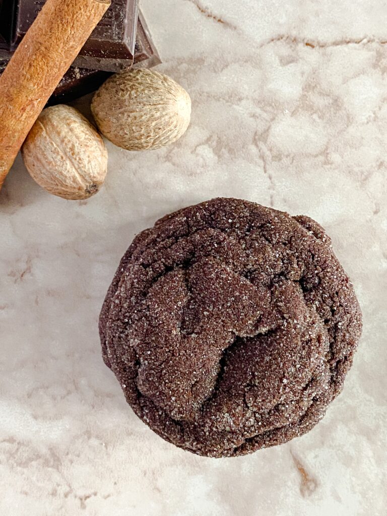 Spiced Chocolate Crinkle Cookies