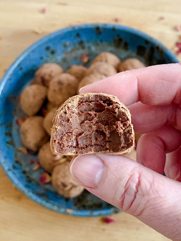 Rosewater Champagne Truffles