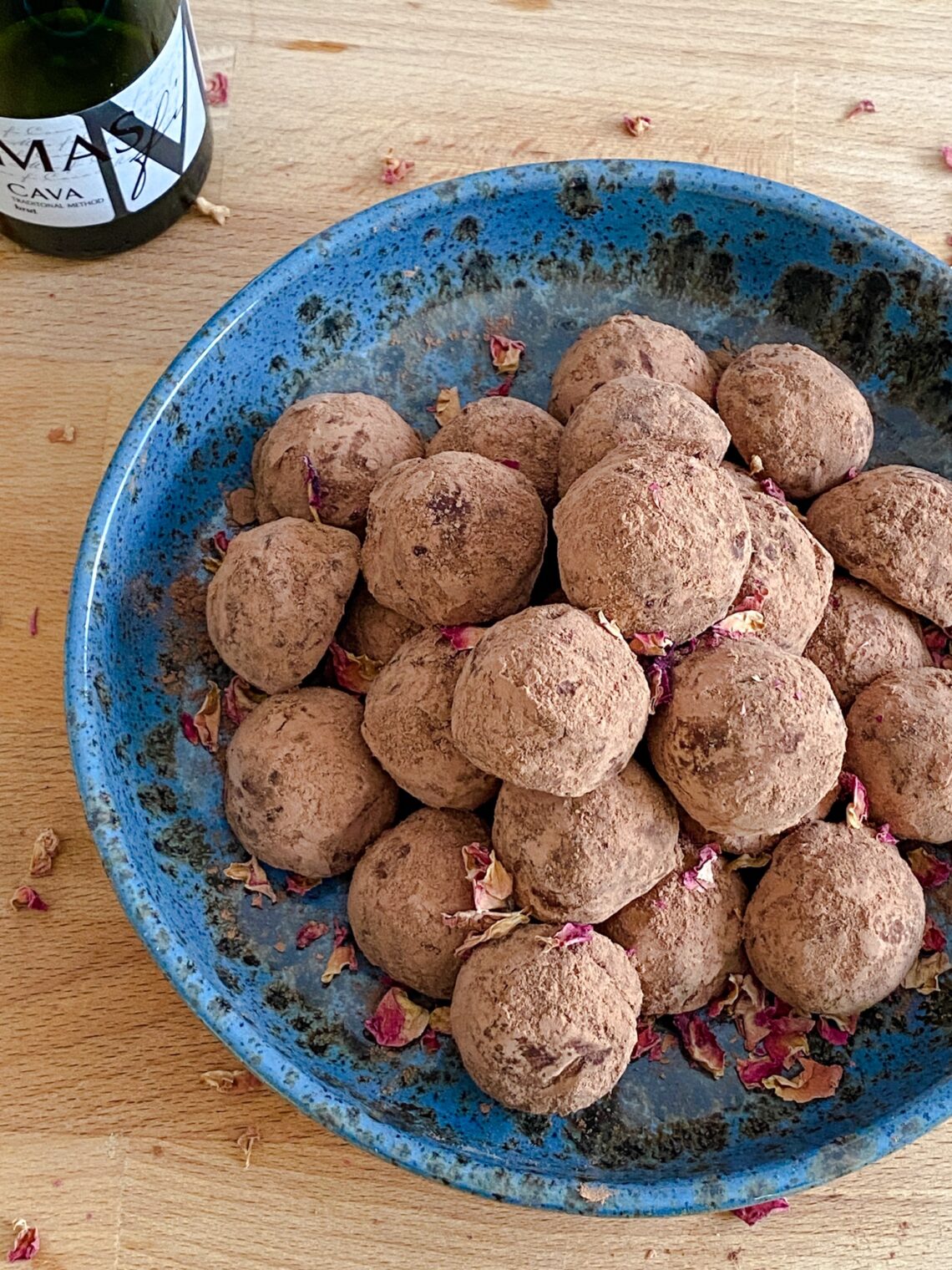 Rosewater Champagne Truffles