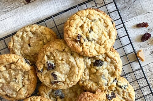 Cherry & Toffee Oatmeal Cookies