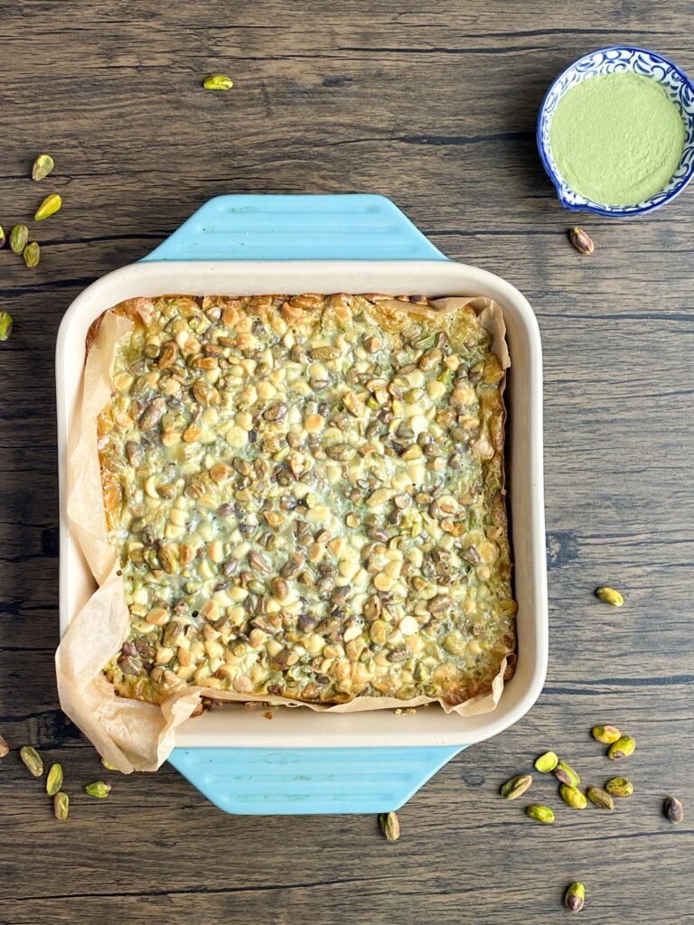 Matcha Pistachio 7-Layer Bars