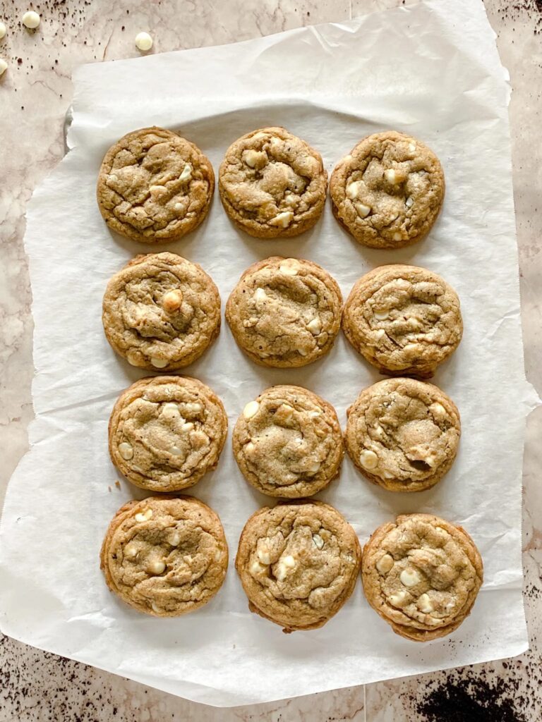 espresso white chocolate chip cookies