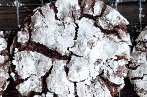 Vegan Chocolate Crinkle Cookies