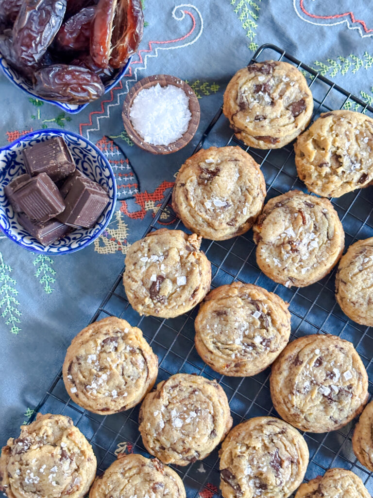 Salted Date and Dark Chocolate Chunk Cookies