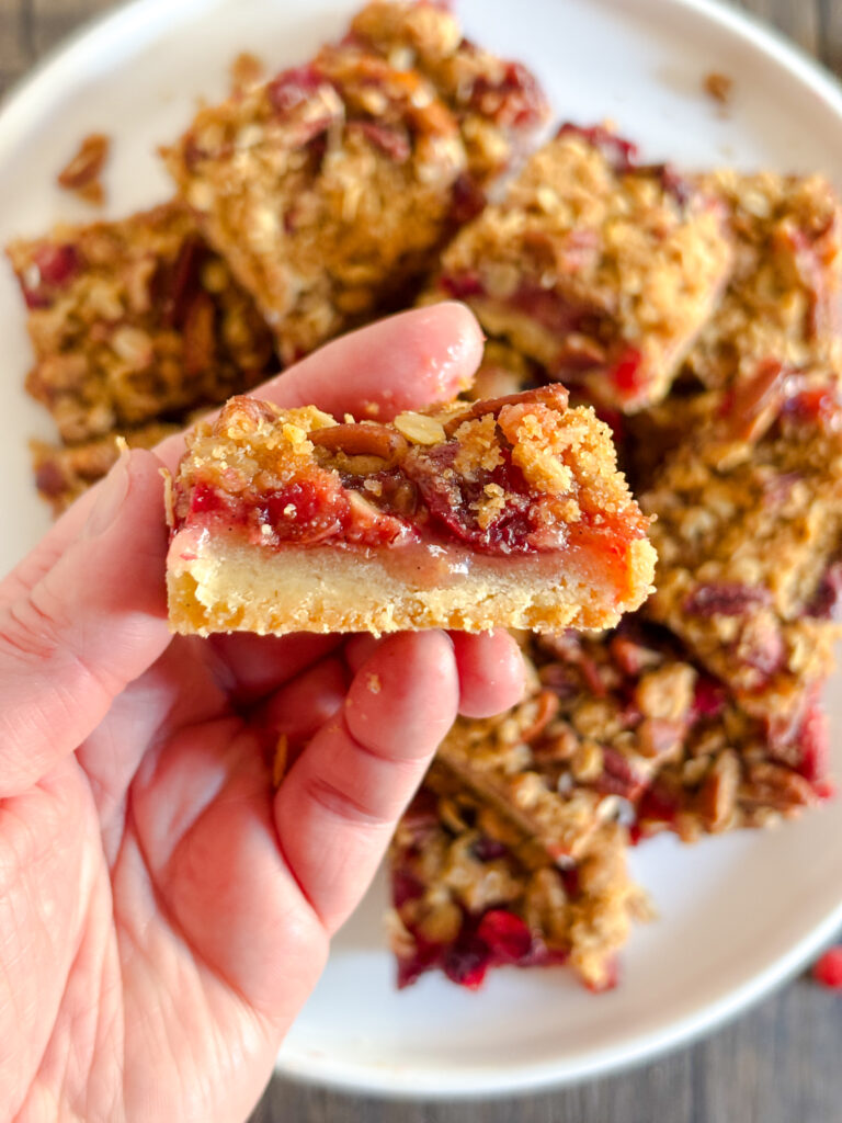 Cranberry Crumble Bars