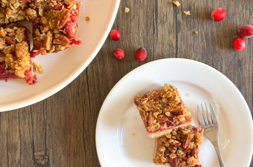 Cranberry Crumble Bars